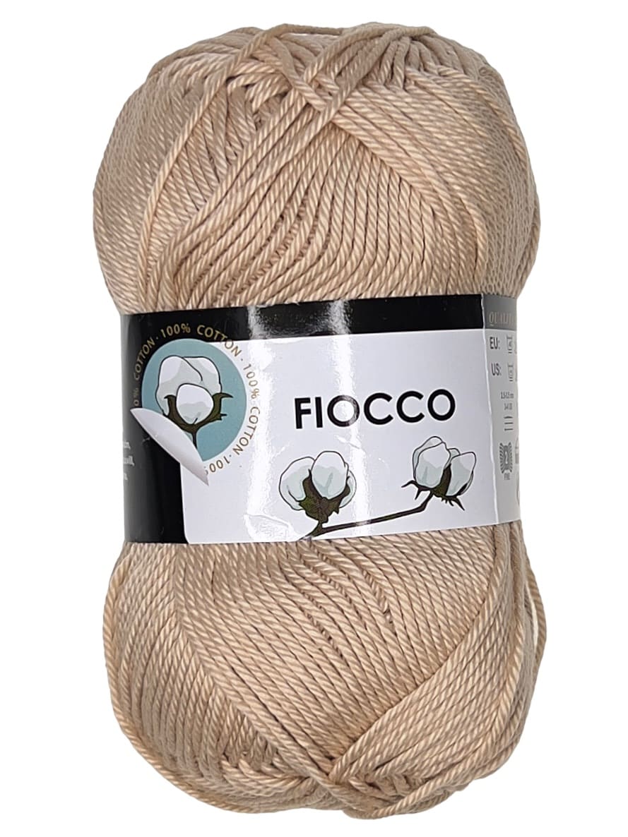 Fiocco Baumwollgarn Sandbeige hell 7030